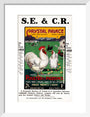 SECR poster, 1921. art print small white Art Print - Science Museum Shop