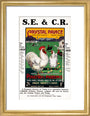 SECR poster, 1921. art print small gold Art Print - Science Museum Shop