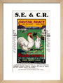SECR poster, 1921. art print small natural Art Print - Science Museum Shop