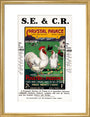 SECR poster, 1921. art print medium gold Art Print - Science Museum Shop