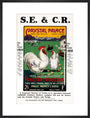 SECR poster, 1921. art print large black Art Print - Science Museum Shop