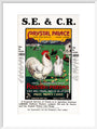 SECR poster, 1921. art print large white Art Print - Science Museum Shop