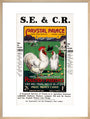 SECR poster, 1921. art print large natural Art Print - Science Museum Shop