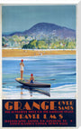 ‘Grange over Sands’, LMS poster, 1923-1947. stretched canvas extra large none Art Print - Science Museum Shop