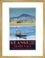 ‘Grange over Sands’, LMS poster, 1923-1947. art print medium gold Art Print - Science Museum Shop