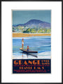 ‘Grange over Sands’, LMS poster, 1923-1947. art print extra large black Art Print - Science Museum Shop