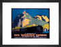 ‘New Rheingold Express’, LNER poster, 1935. art print small black Art Print - Science Museum Shop