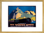 ‘New Rheingold Express’, LNER poster, 1935. art print medium gold Art Print - Science Museum Shop