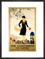 ‘The Continent via Harwich’, LNER poster, 1933. art print medium black Art Print - Science Museum Shop