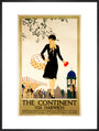 ‘The Continent via Harwich’, LNER poster, 1933. art print extra large black Art Print - Science Museum Shop