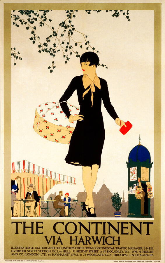 ‘The Continent via Harwich’, LNER poster, 1933. Art Print - Science Museum Shop