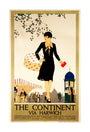 ‘The Continent via Harwich’, LNER poster, 1933. unstretched canvas large none Art Print - Science Museum Shop