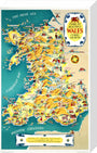 ‘Come to Beautiful Wales’, BR (LMR) poster, 1948-1965. stretched canvas medium none Art Print - Science Museum Shop