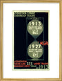 'Punctuality', LNER poster, 1927. art print medium gold Art Print - Science Museum Shop