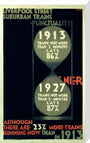 'Punctuality', LNER poster, 1927. stretched canvas large none Art Print - Science Museum Shop
