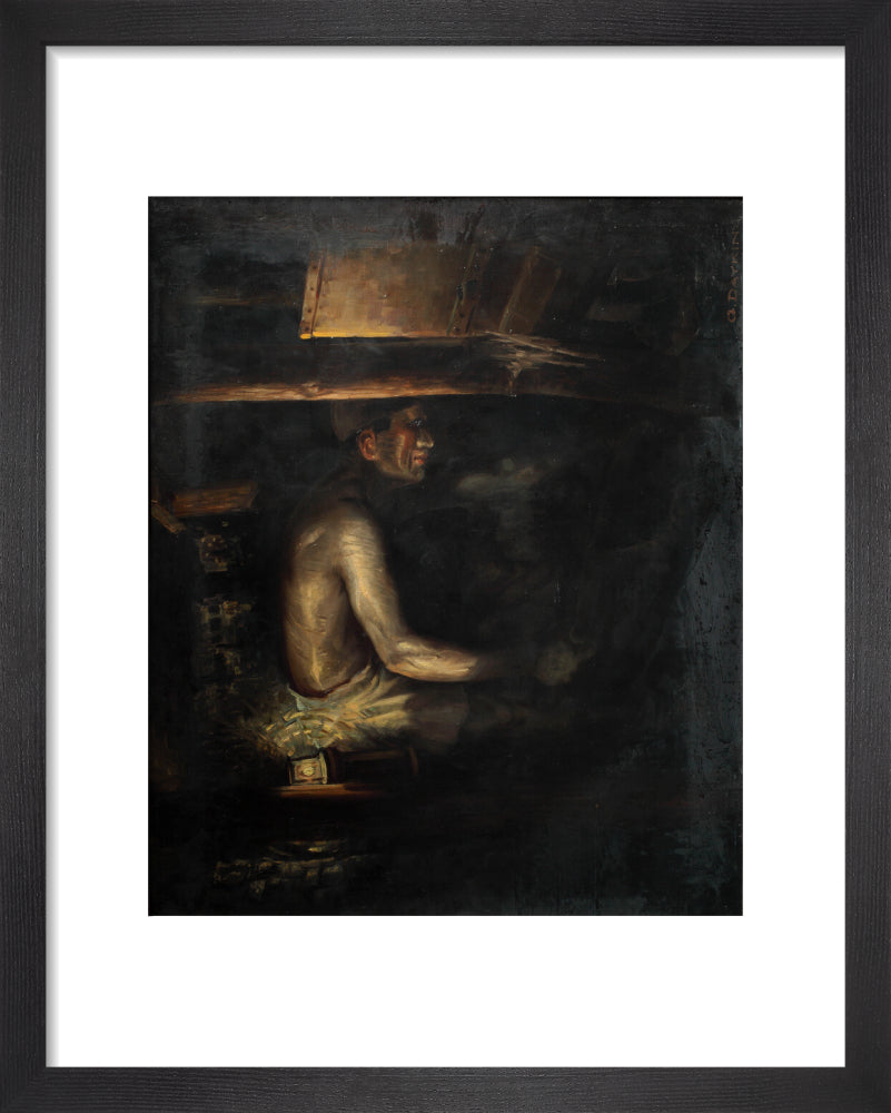 Coal miner, c 1930. art print extra small black Art Print - Science Museum Shop