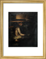Coal miner, c 1930. art print small gold Art Print - Science Museum Shop