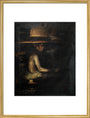 Coal miner, c 1930. art print large gold Art Print - Science Museum Shop