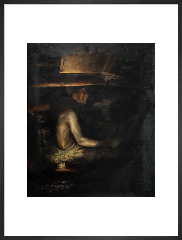 Coal miner, c 1930. art print extra large black Art Print - Science Museum Shop