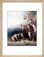 'The Disputed Shot', pitmen playing quoits, c 1836. art print small natural Art Print - Science Museum Shop