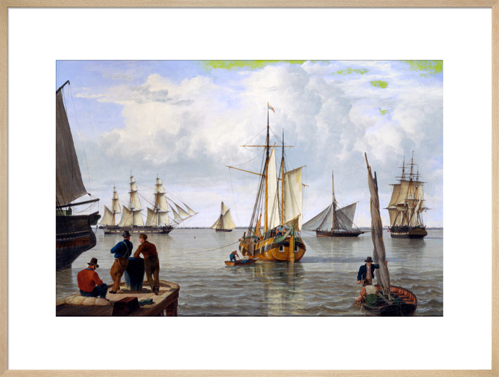 'Shipping in the Thames Estuary', 1820. art print extra large natural Art Print - Science Museum Shop