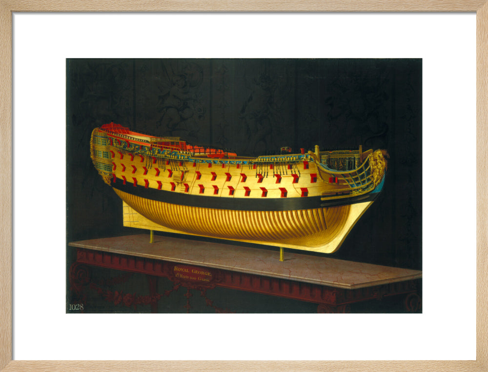 HMS 'Royal George', 1773-1775. art print medium natural Art Print - Science Museum Shop
