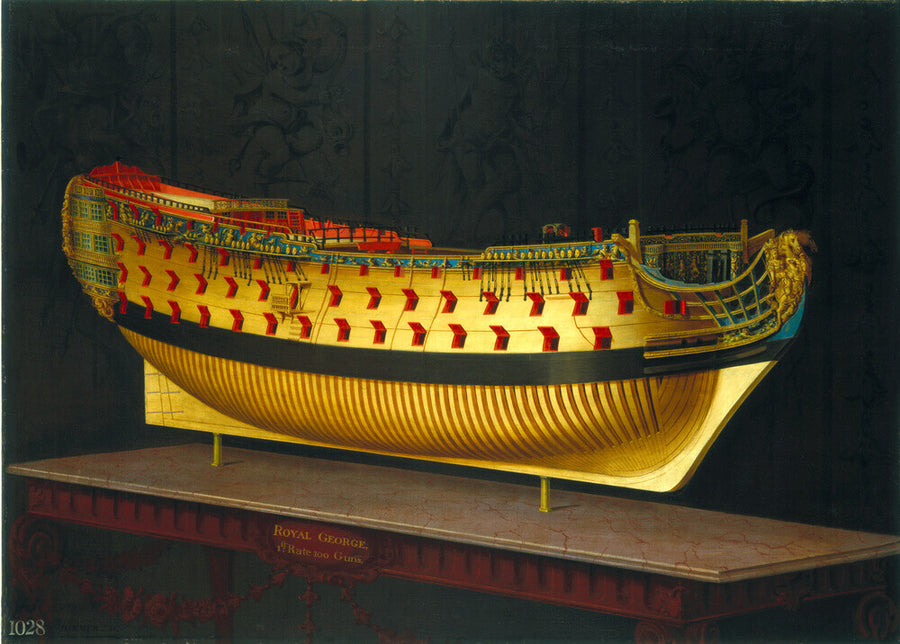HMS 'Royal George', 1773-1775. Art Print - Science Museum Shop