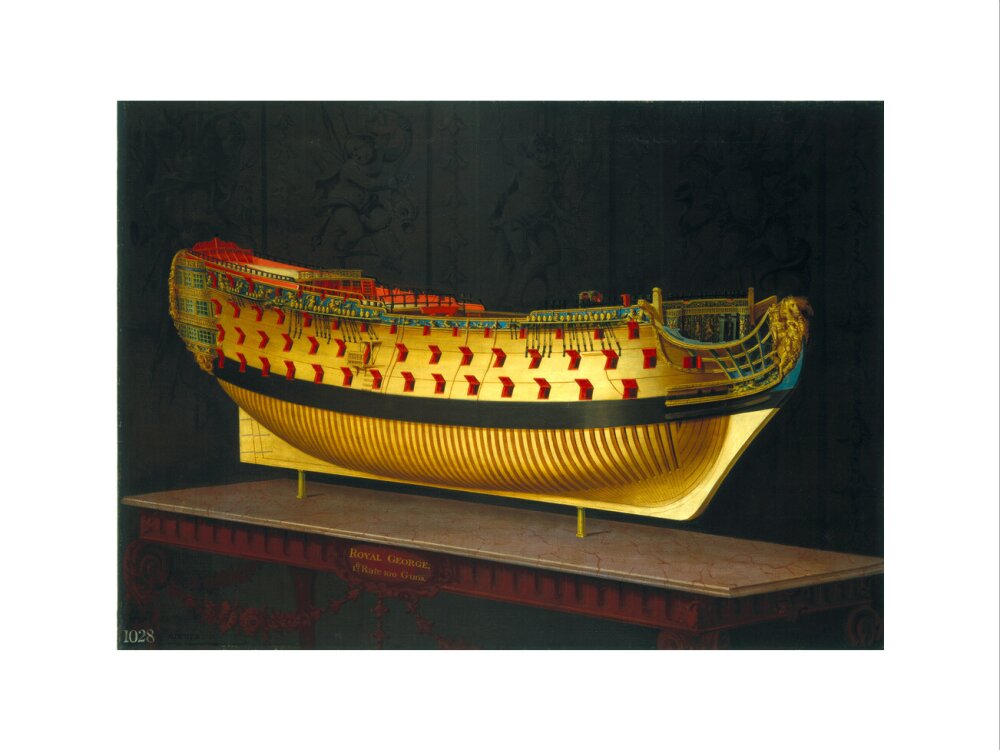 HMS 'Royal George', 1773-1775. art print extra large none Art Print - Science Museum Shop