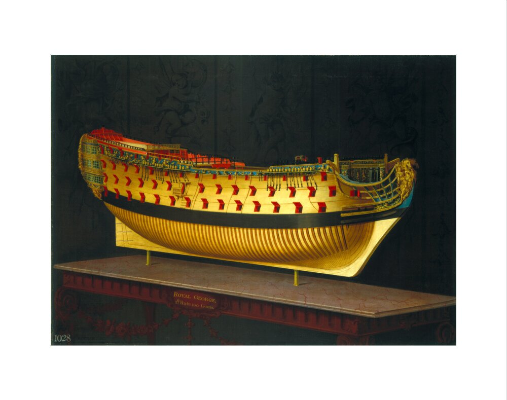 HMS 'Royal George', 1773-1775. art print extra small none Art Print - Science Museum Shop