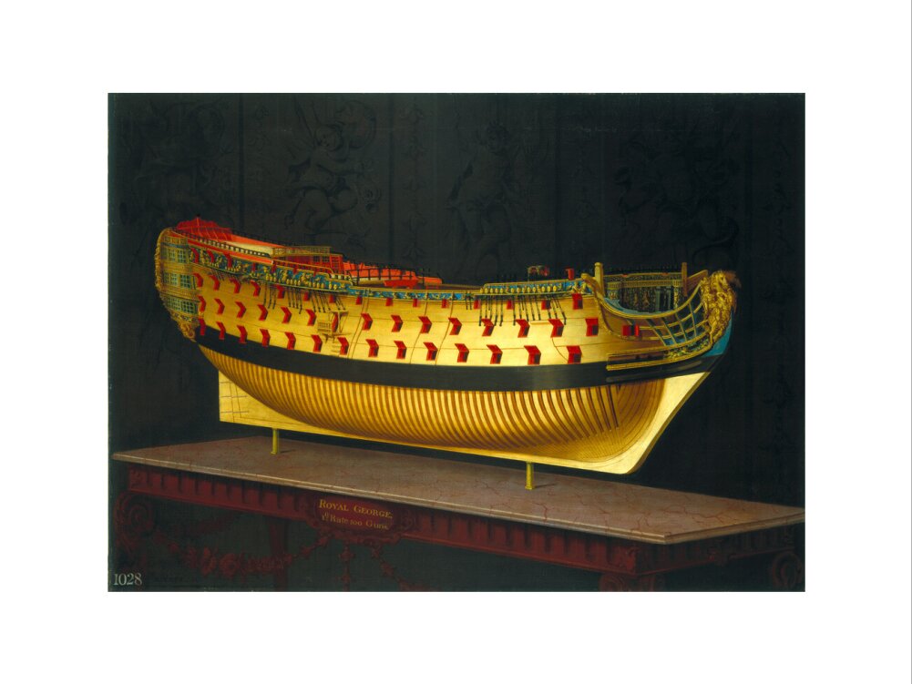 HMS 'Royal George', 1773-1775. art print medium none Art Print - Science Museum Shop