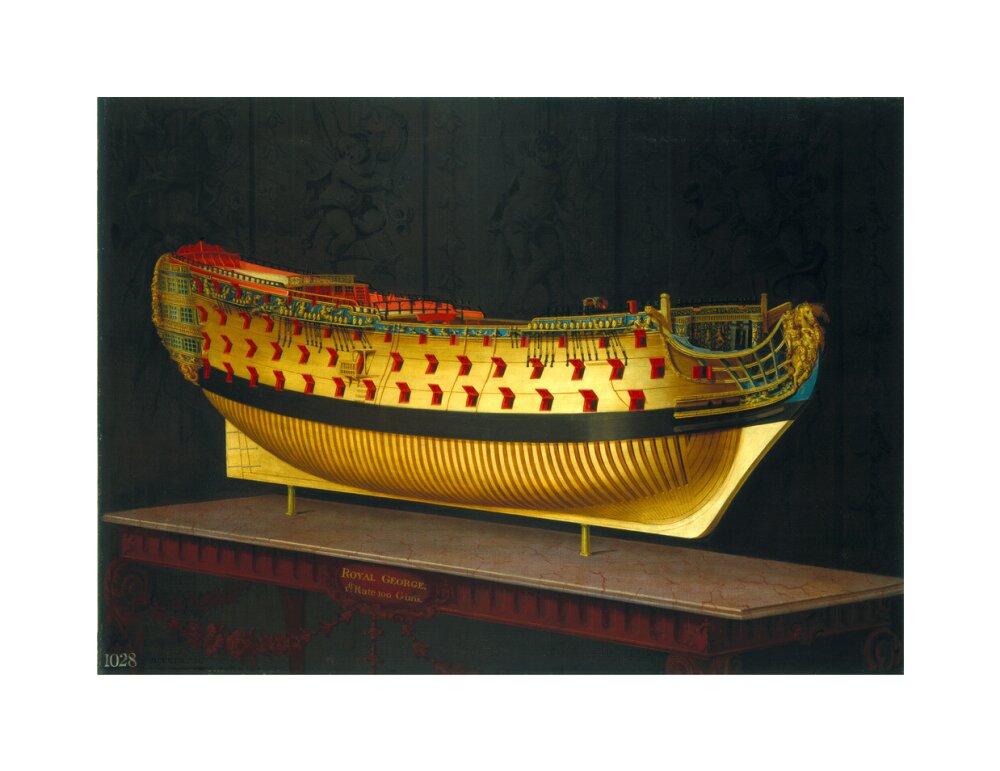 HMS 'Royal George', 1773-1775. unstretched canvas medium none Art Print - Science Museum Shop