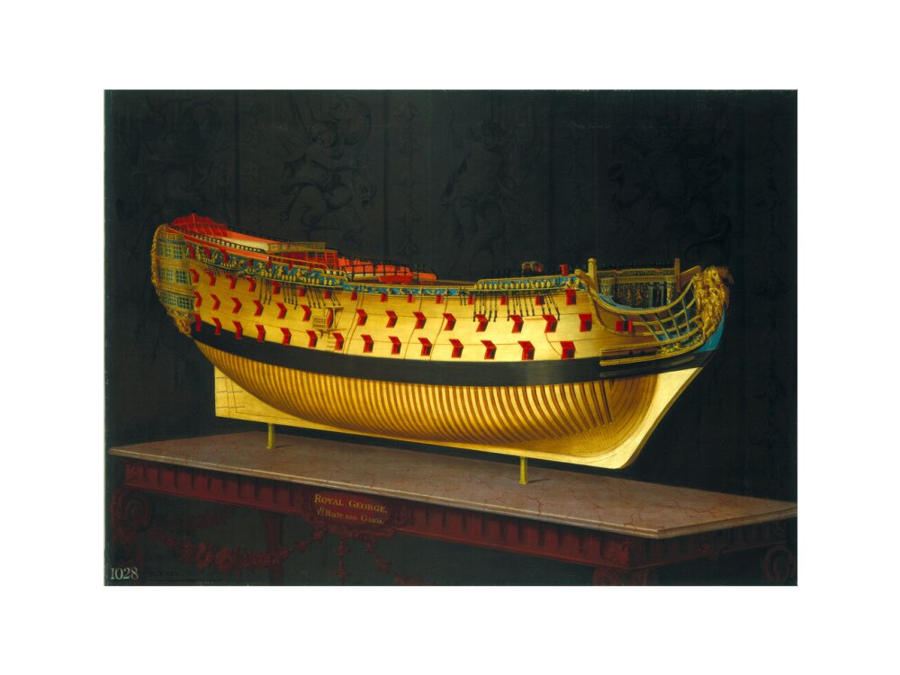 HMS 'Royal George', 1773-1775. art print large none Art Print - Science Museum Shop