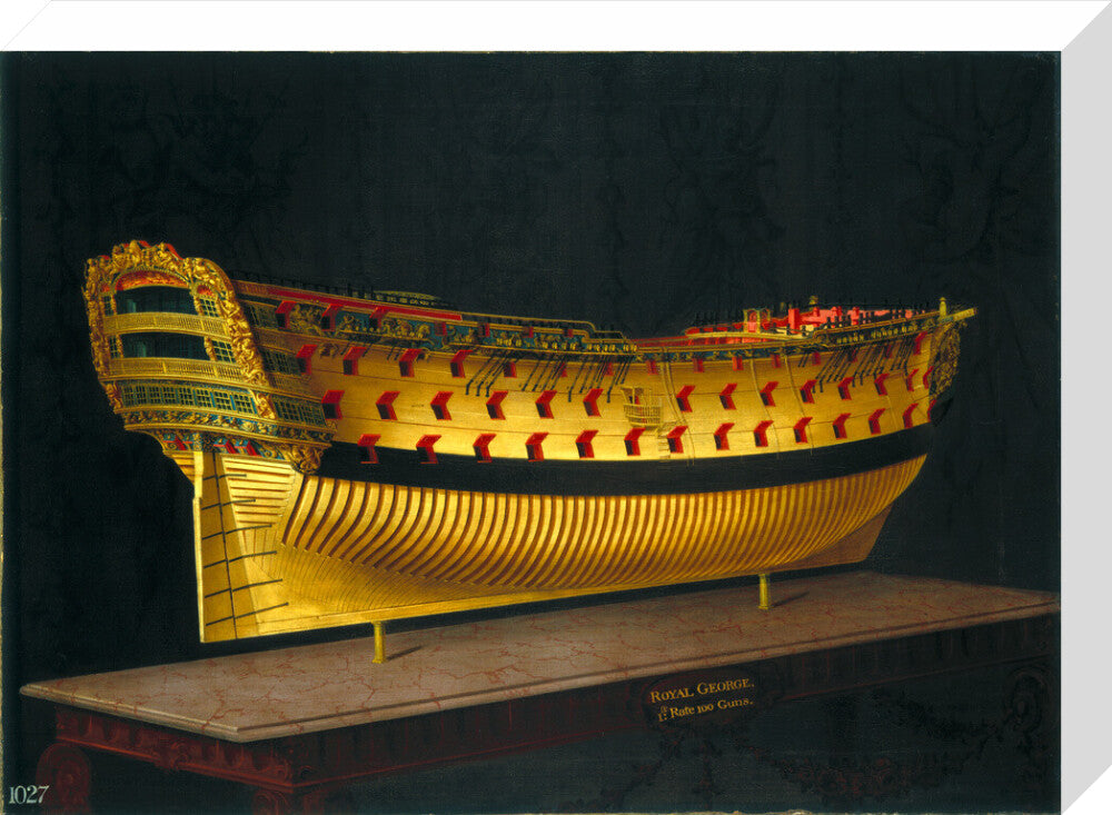 HMS 'Royal George', 1773-1775. stretched canvas medium none Art Print - Science Museum Shop