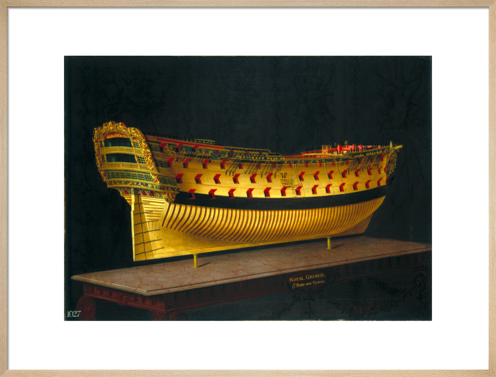 HMS 'Royal George', 1773-1775. art print extra large natural Art Print - Science Museum Shop