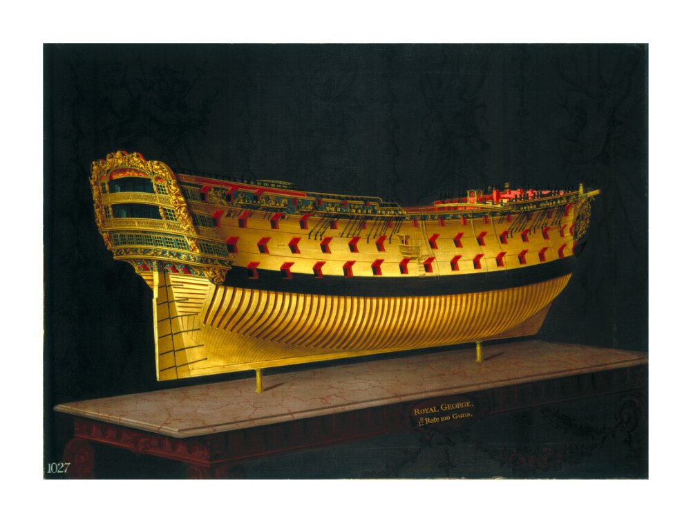 HMS 'Royal George', 1773-1775. unstretched canvas extra large none Art Print - Science Museum Shop