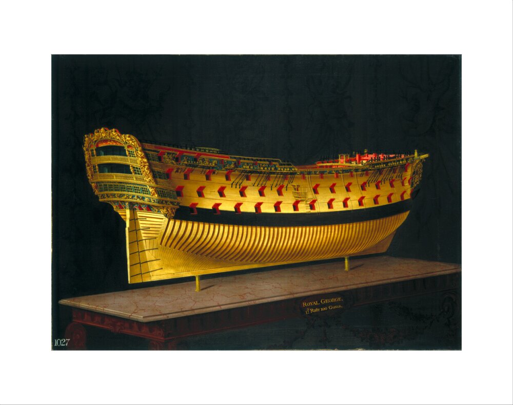 HMS 'Royal George', 1773-1775. art print extra small none Art Print - Science Museum Shop
