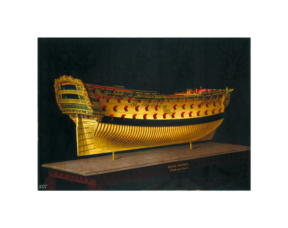 HMS 'Royal George', 1773-1775. unstretched canvas small none Art Print - Science Museum Shop