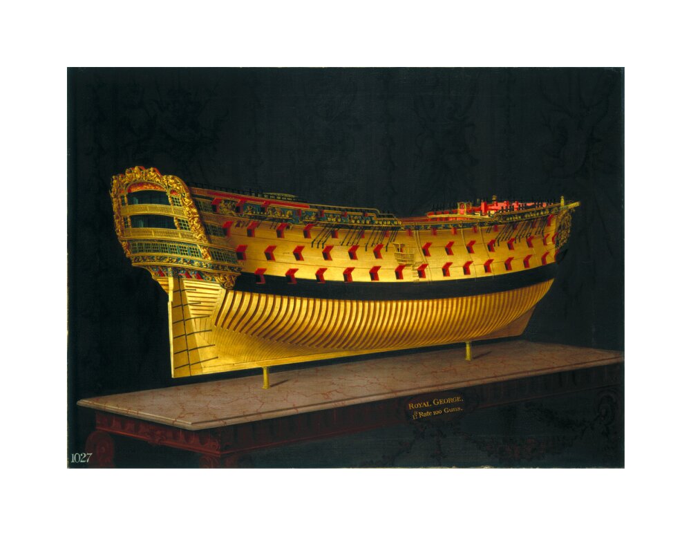 HMS 'Royal George', 1773-1775. unstretched canvas medium none Art Print - Science Museum Shop