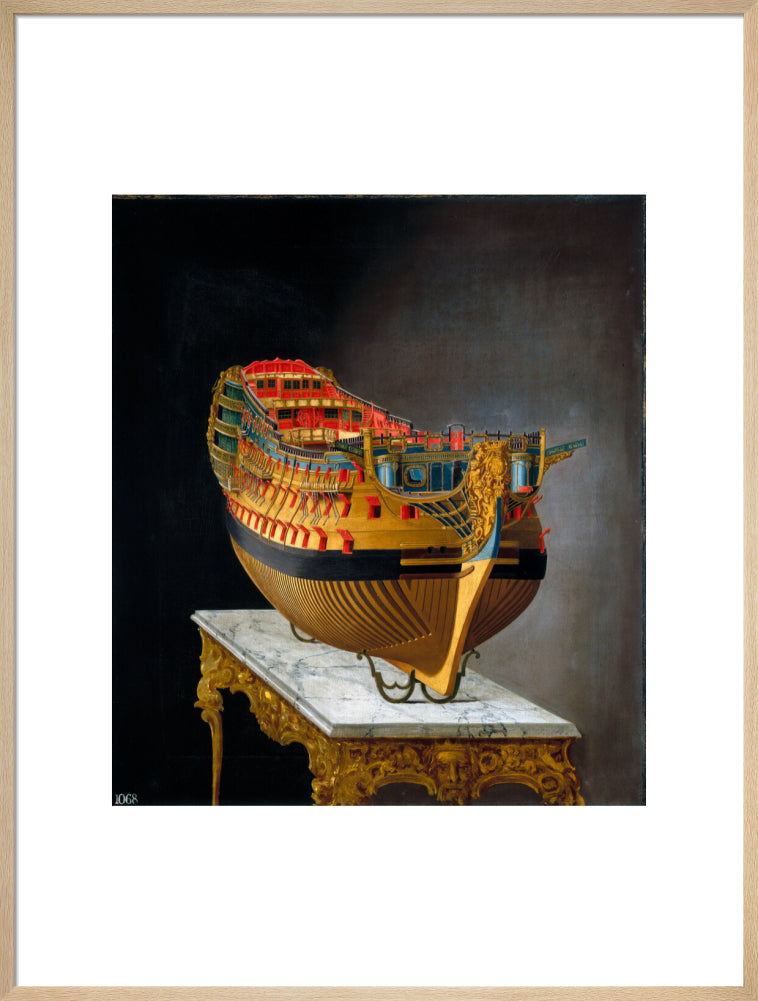 HMS 'Victory', 1744. art print extra large natural Art Print - Science Museum Shop
