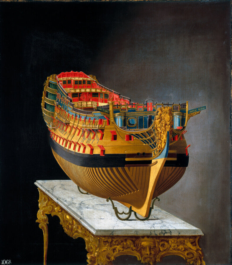 HMS 'Victory', 1744. Art Print - Science Museum Shop