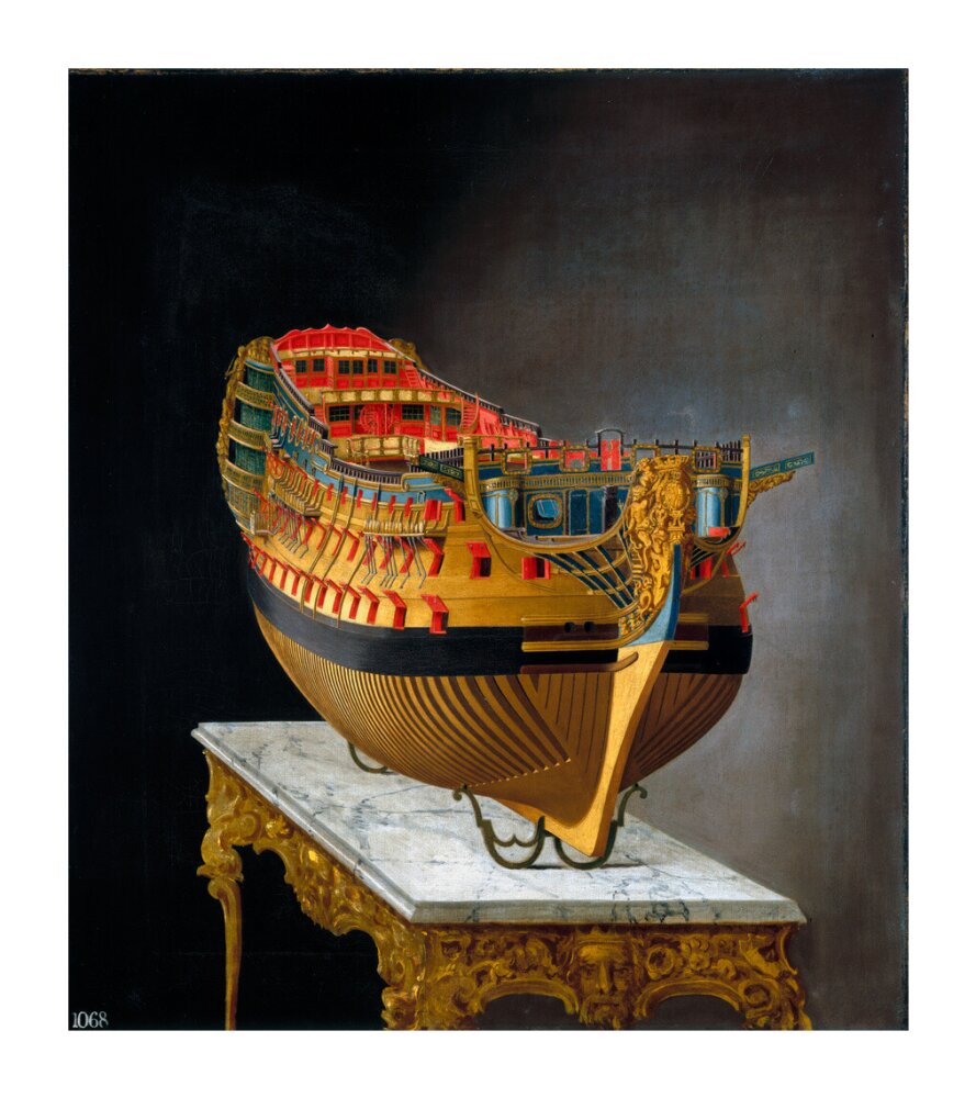 HMS 'Victory', 1744. unstretched canvas extra large none Art Print - Science Museum Shop