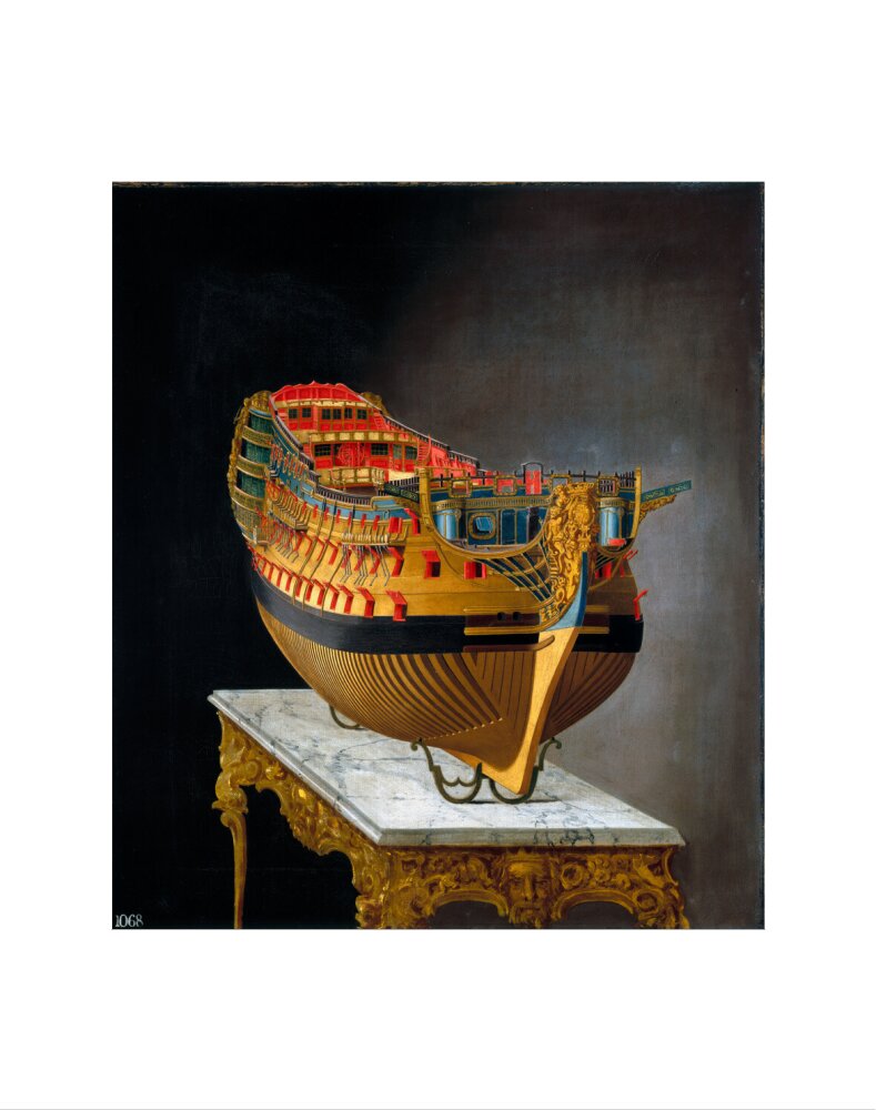 HMS 'Victory', 1744. art print extra small none Art Print - Science Museum Shop