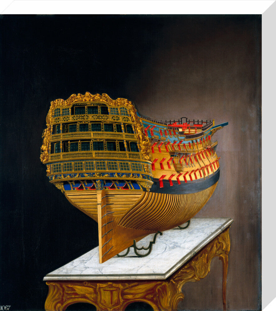 HMS 'Victory', 1744. stretched canvas medium none Art Print - Science Museum Shop