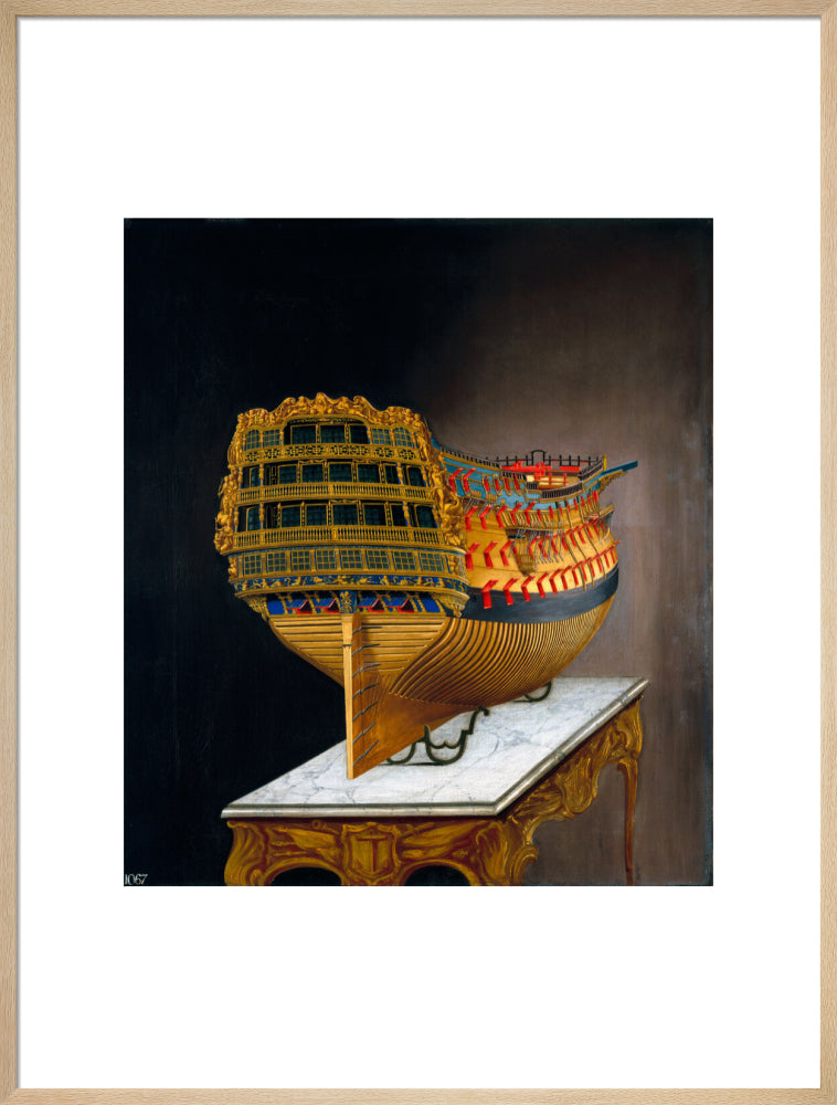 HMS 'Victory', 1744. art print extra large natural Art Print - Science Museum Shop