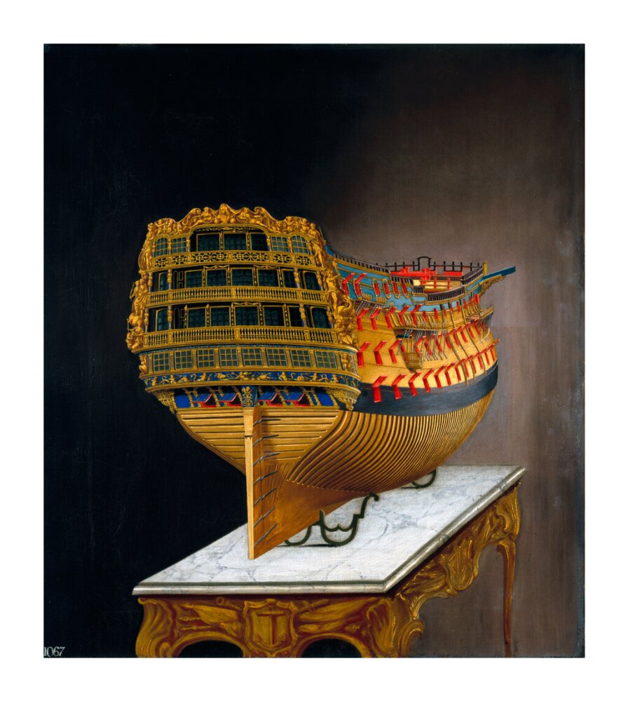 HMS 'Victory', 1744. unstretched canvas extra large none Art Print - Science Museum Shop