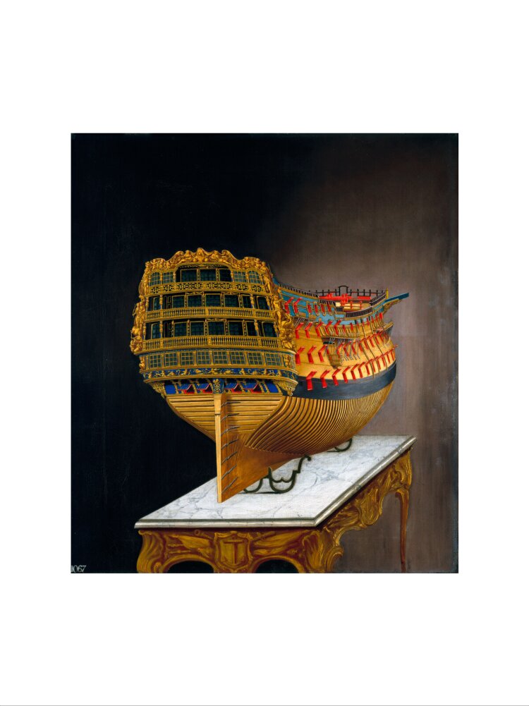 HMS 'Victory', 1744. art print large none Art Print - Science Museum Shop