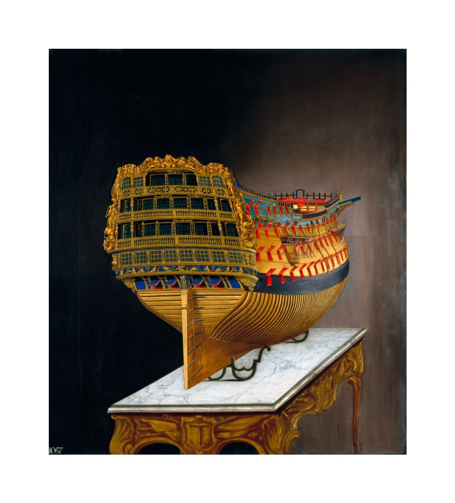 HMS 'Victory', 1744. unstretched canvas medium none Art Print - Science Museum Shop