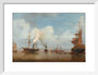 Painting. Royal Mail Steamers, 1835-1845. art print small white Art Print - Science Museum Shop