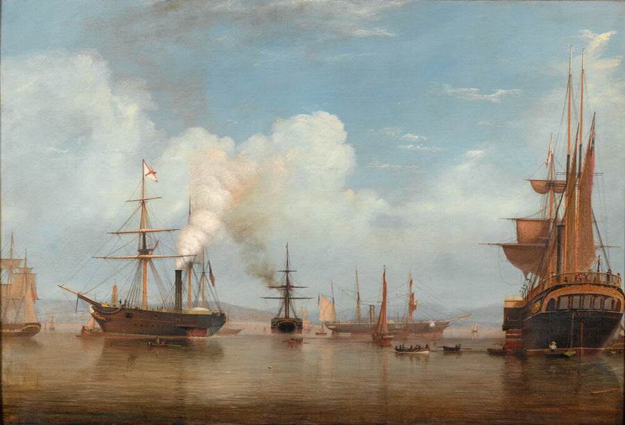 Painting. Royal Mail Steamers, 1835-1845. Art Print - Science Museum Shop