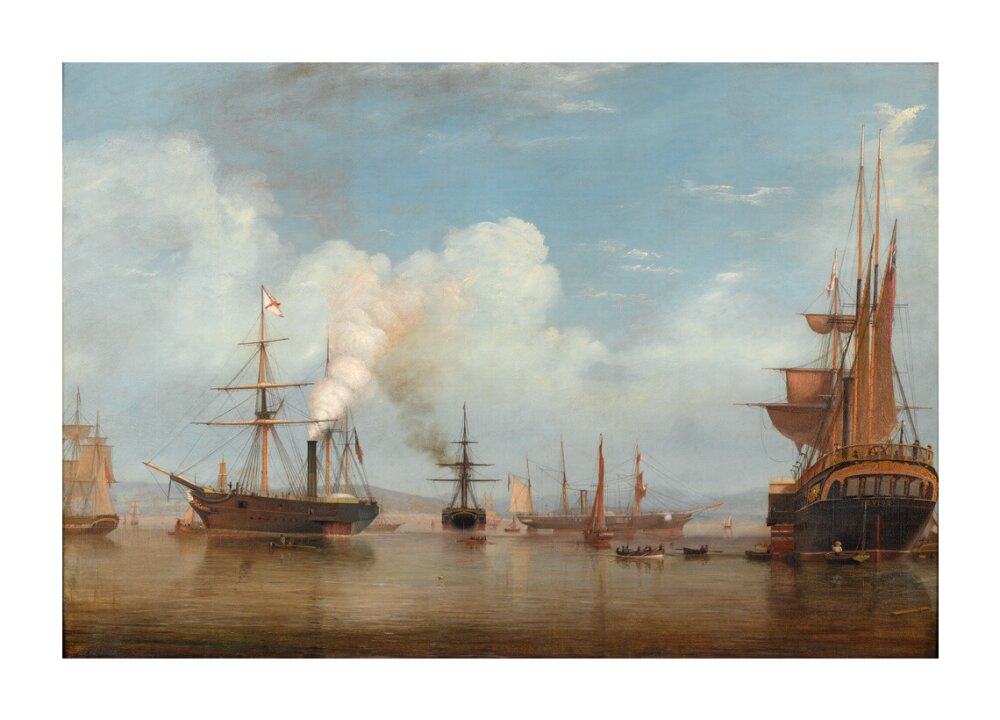 Painting. Royal Mail Steamers, 1835-1845. unstretched canvas extra large none Art Print - Science Museum Shop